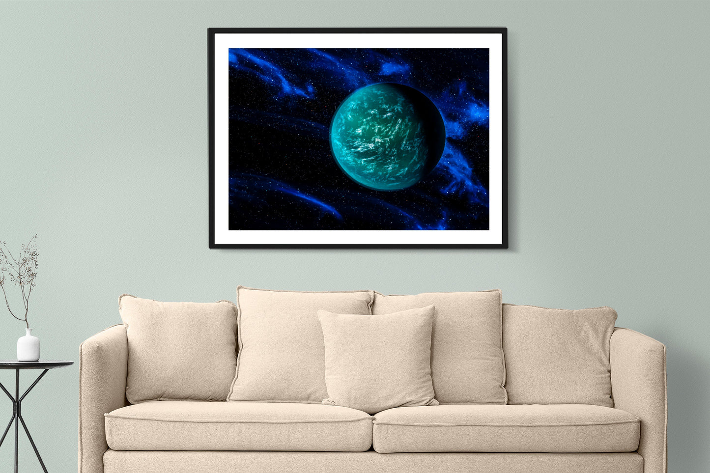 Planet Kepler-22b Space Poster Print Wall Hanging Decor