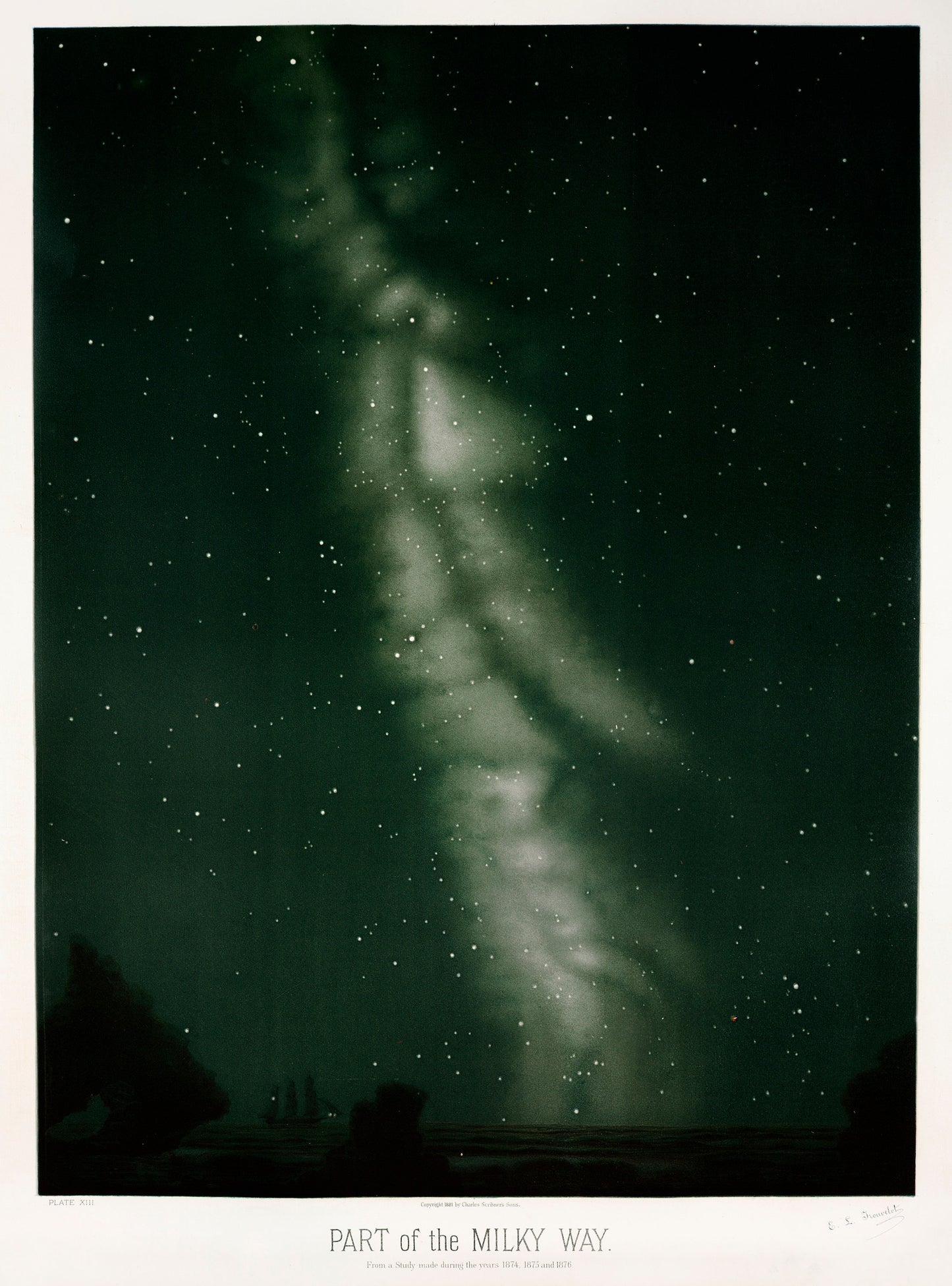 Milky Way Space Poster Print Wall Hanging Decor
