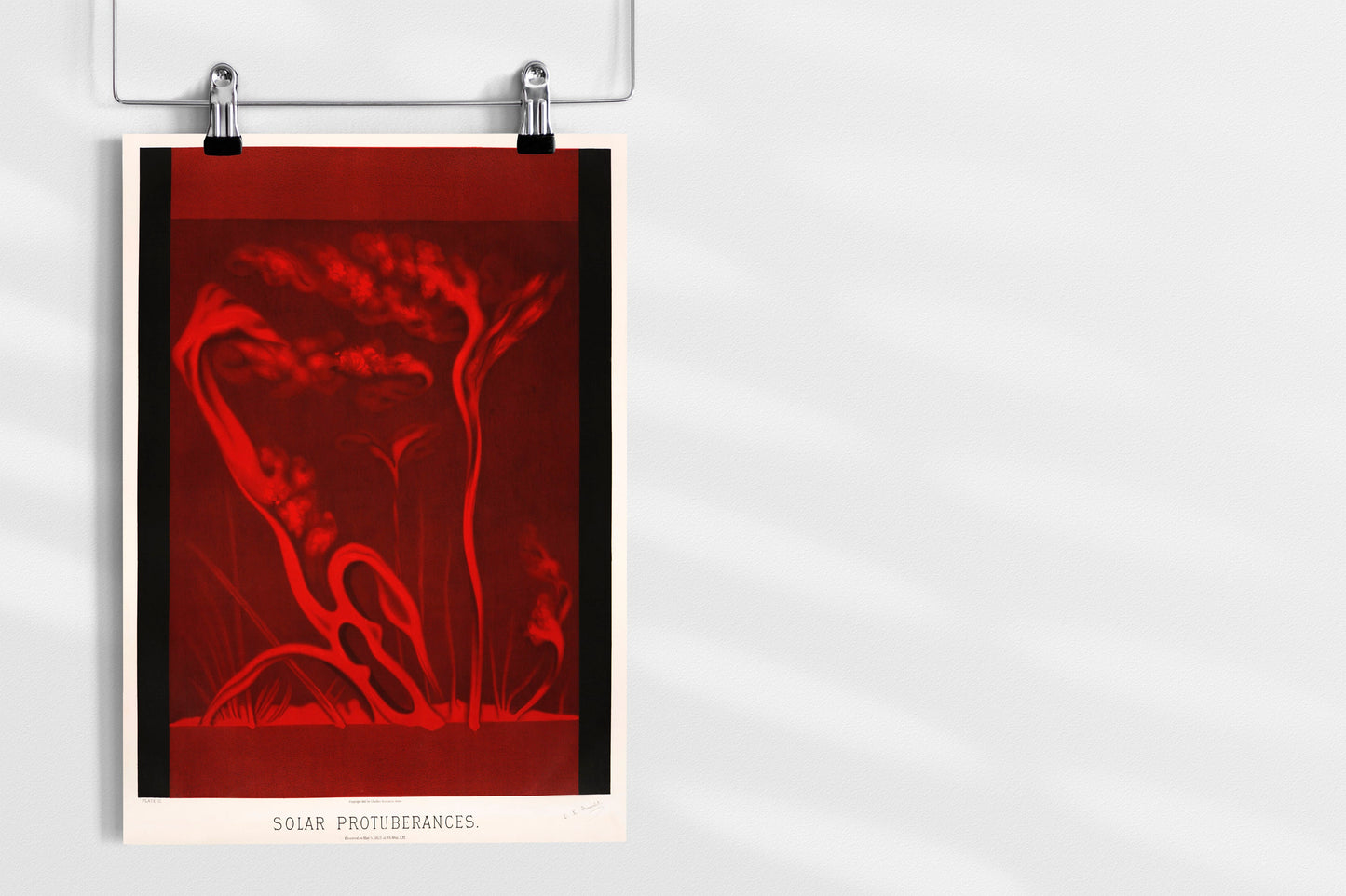 Solar protuberances Space Poster Print Wall Hanging Decor