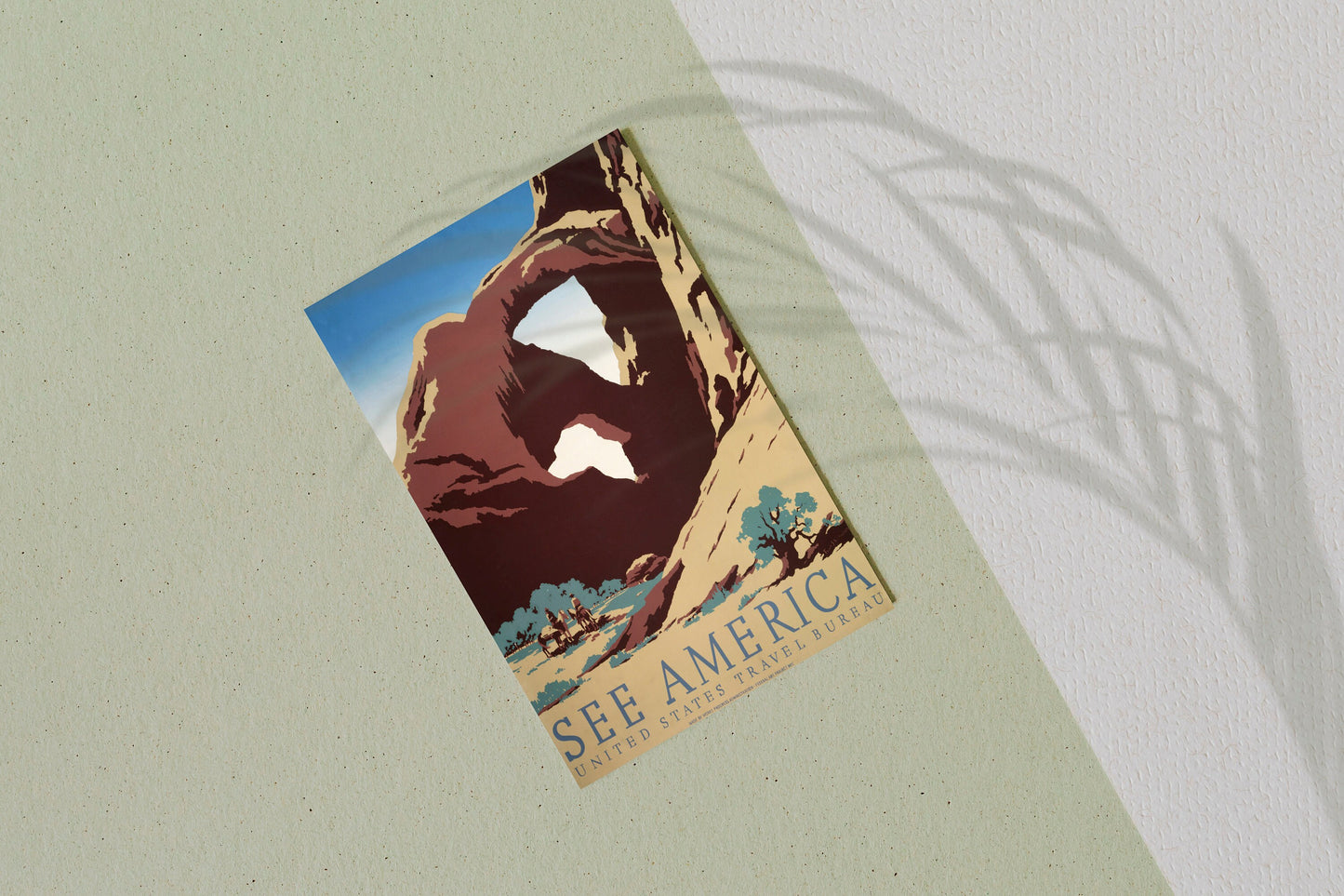 Vintage See America WPA Travel Poster Print Wall Hanging Decor