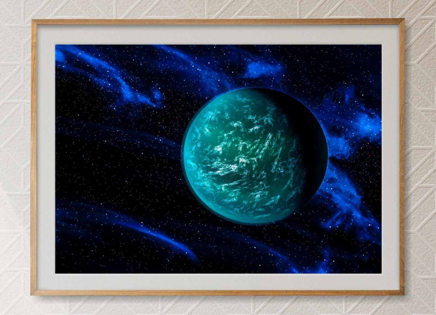 Planet Kepler-22b Space Poster Print Wall Hanging Decor