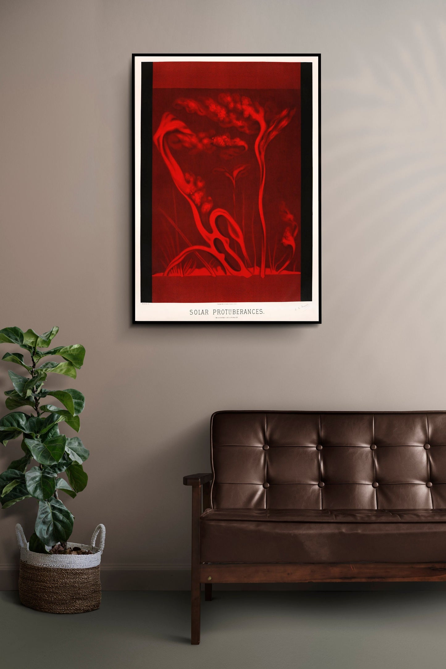 Solar protuberances Space Poster Print Wall Hanging Decor