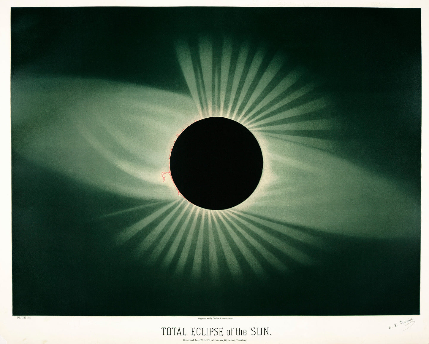 Total Eclipse of the Sun Poster Print Wall Hanging Decor