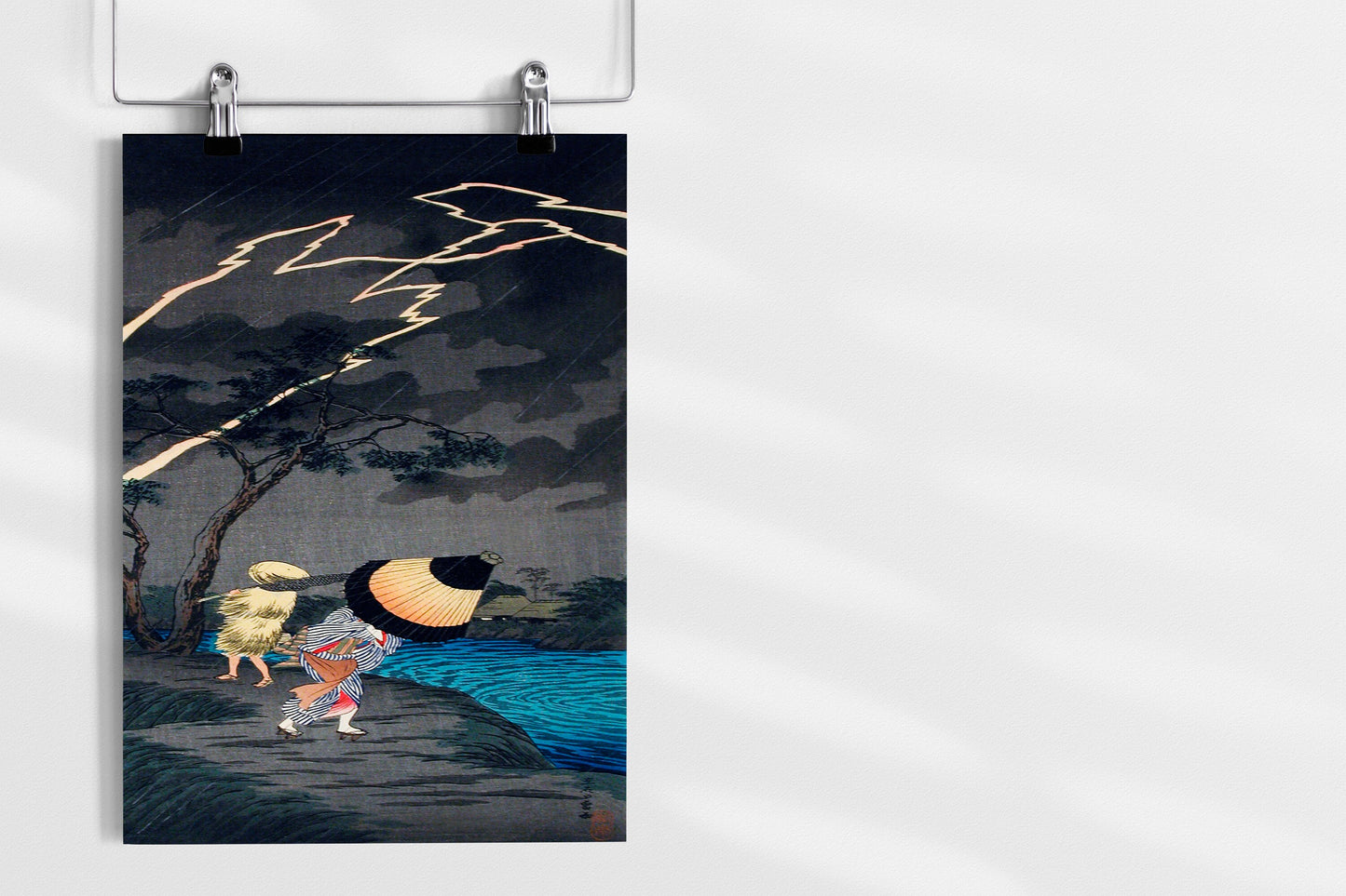 Thunderstorm at Tateishi by Hiroaki Takahashi Japanese Art Print Poster Wall Hanging Decor A4 A3 A2