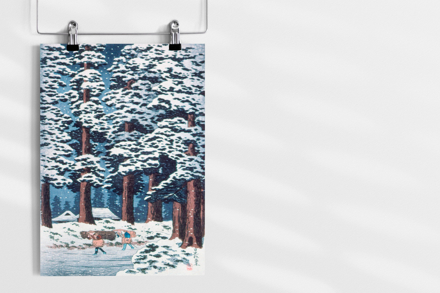 Cedar Tree-Lined Road at Nikkō by Hiroaki Takahashi Japanese Art Print Poster Wall Hanging Decor A4 A3 A2