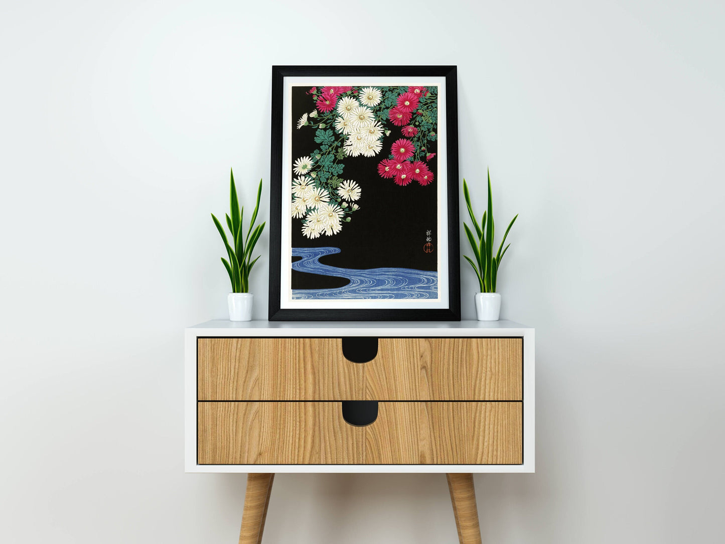 Chrysanthemums by Ohara Koson Japanese Art Print Poster Wall Hanging Decor A4 A3 A2