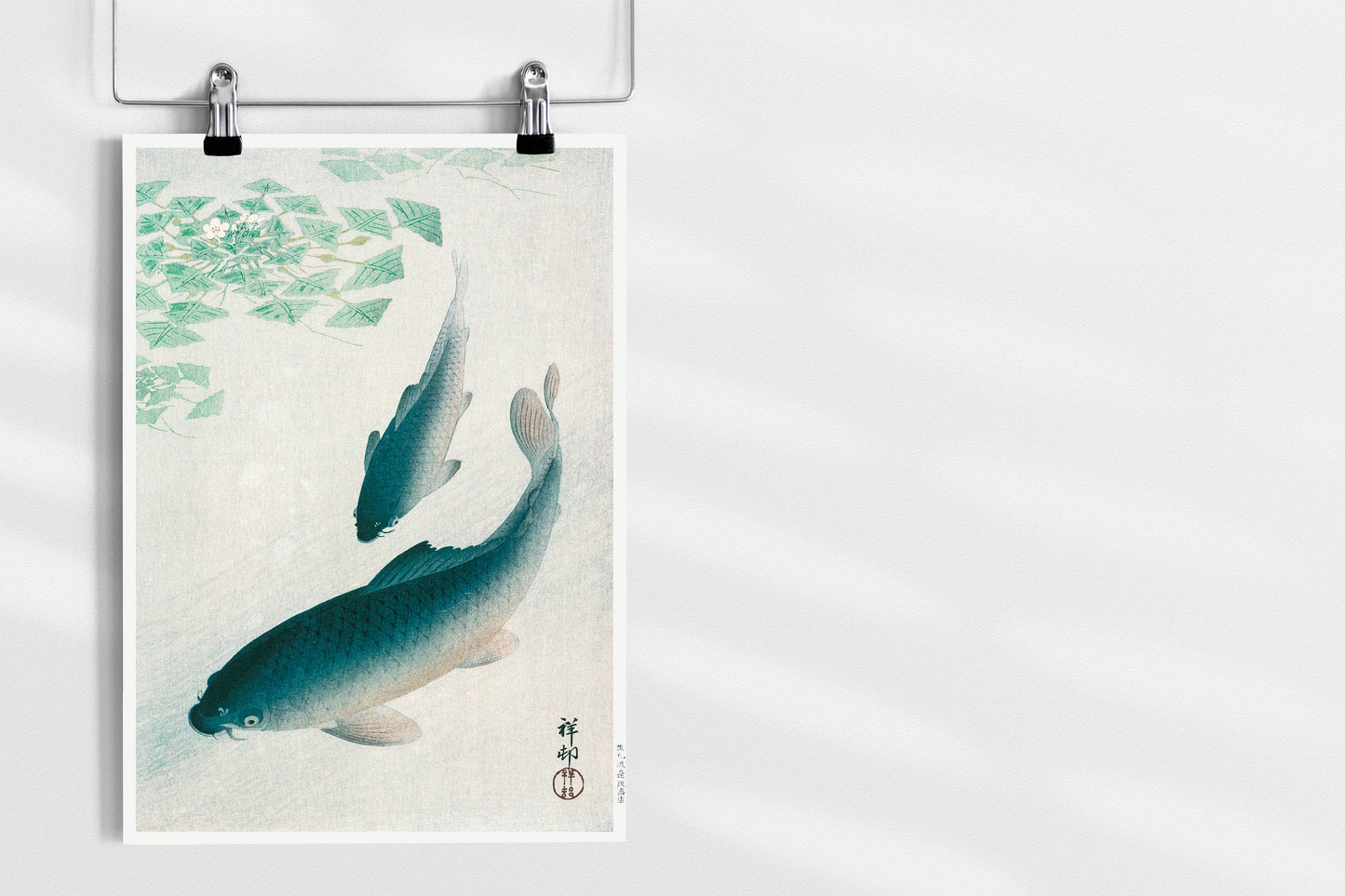 Carp or Koi by Ohara Koson Japanese Art Print Poster Wall Hanging Decor A4 A3 A2