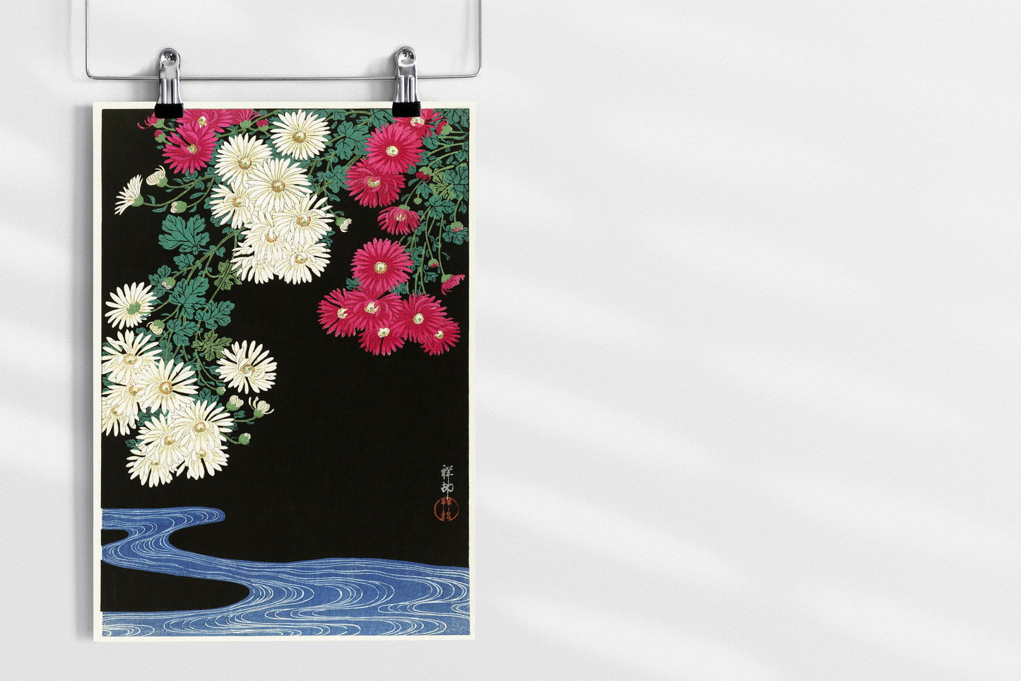 Chrysanthemums by Ohara Koson Japanese Art Print Poster Wall Hanging Decor A4 A3 A2