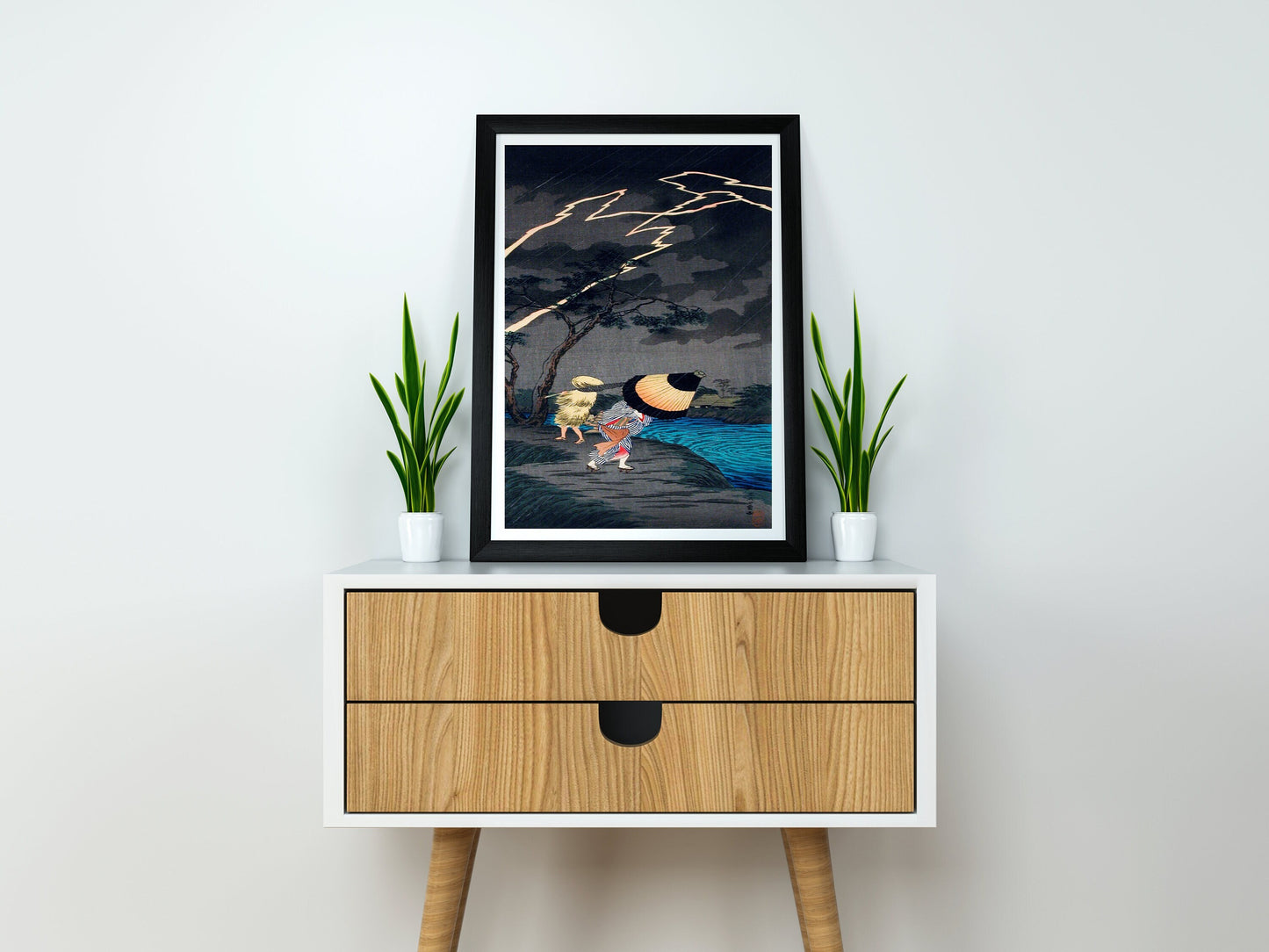 Thunderstorm at Tateishi by Hiroaki Takahashi Japanese Art Print Poster Wall Hanging Decor A4 A3 A2