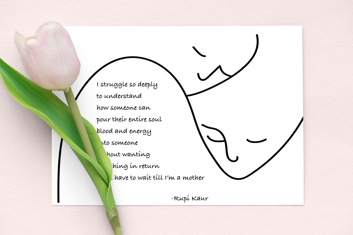 Rupi Kaur Poem, Mothers Day Gift, Poem for Mum, Gift for Mum, Gift from Children, Mum Birthday Gift, Unique Print Poster A4 A3 custom fonts