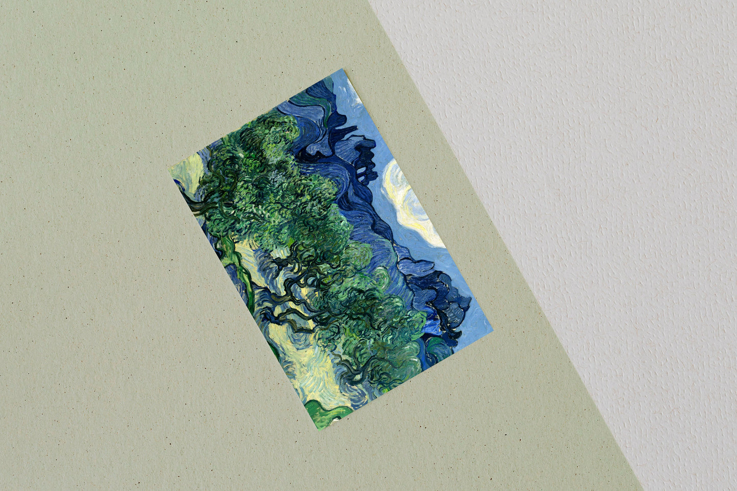 The Olive Trees by Vincent Van Gogh Poster Illustration Print Wall Hanging Decor A4 A3 A2