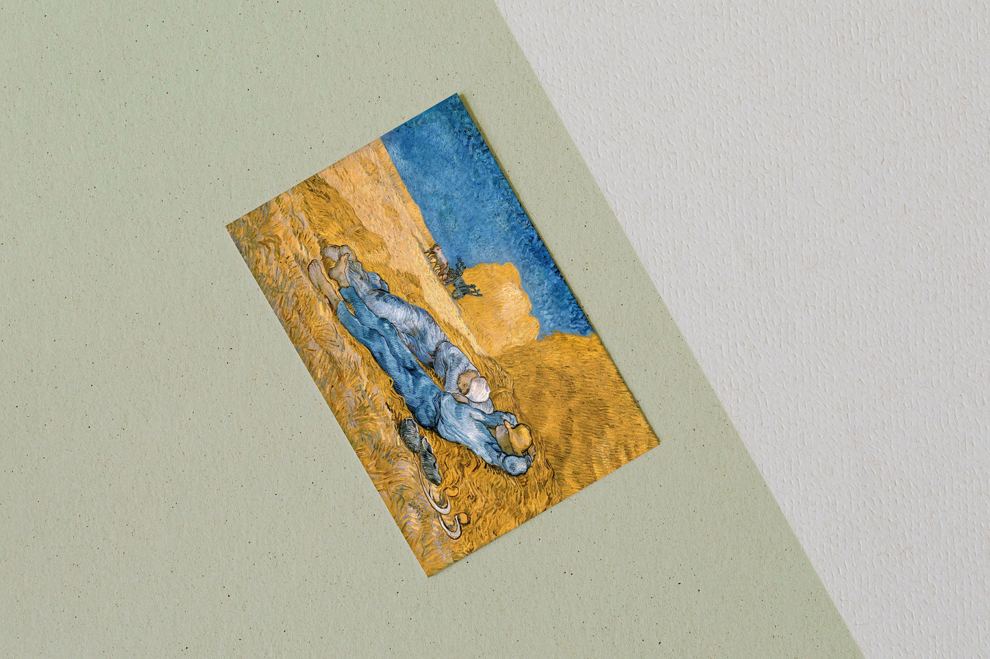 The Siesta by Vincent van Gogh Poster Illustration Print Wall Hanging Decor A4 A3 A2