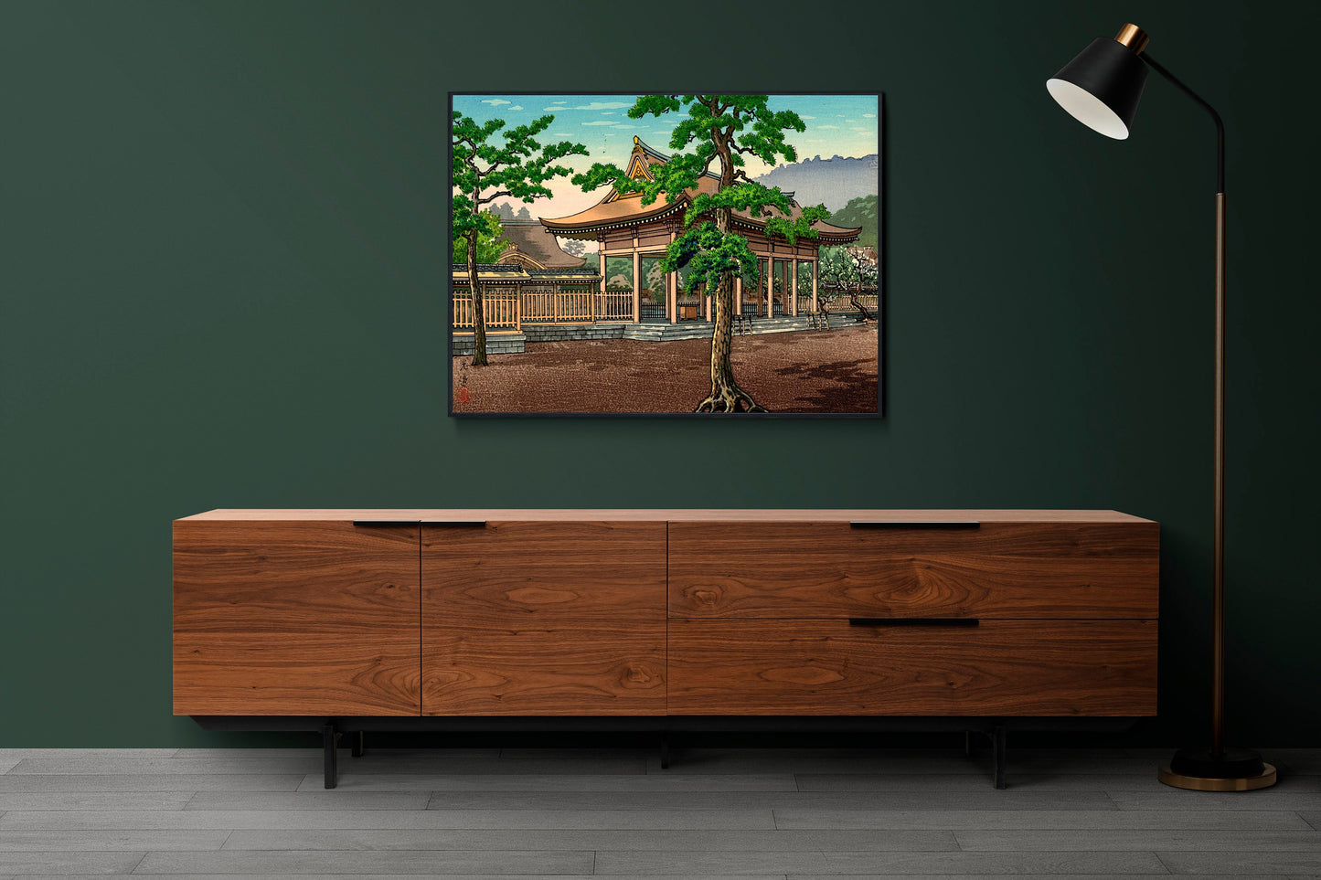 Kashiwara Shrine in Nara by Tsuchiya Koitsu Japanese Art Poster Illustration Print Wall Hanging Decor A4 A3 A2