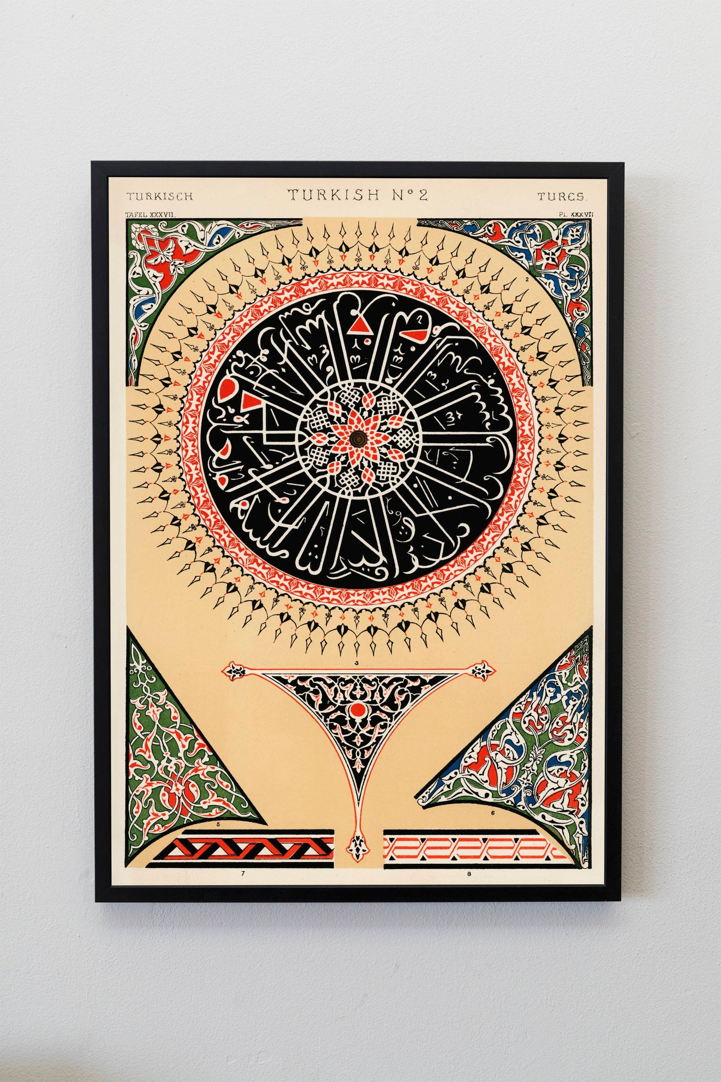 Abstract Persian Patterns Illustration by Owen Jones Poster Print Wall Hanging Decor A4 A3 A2