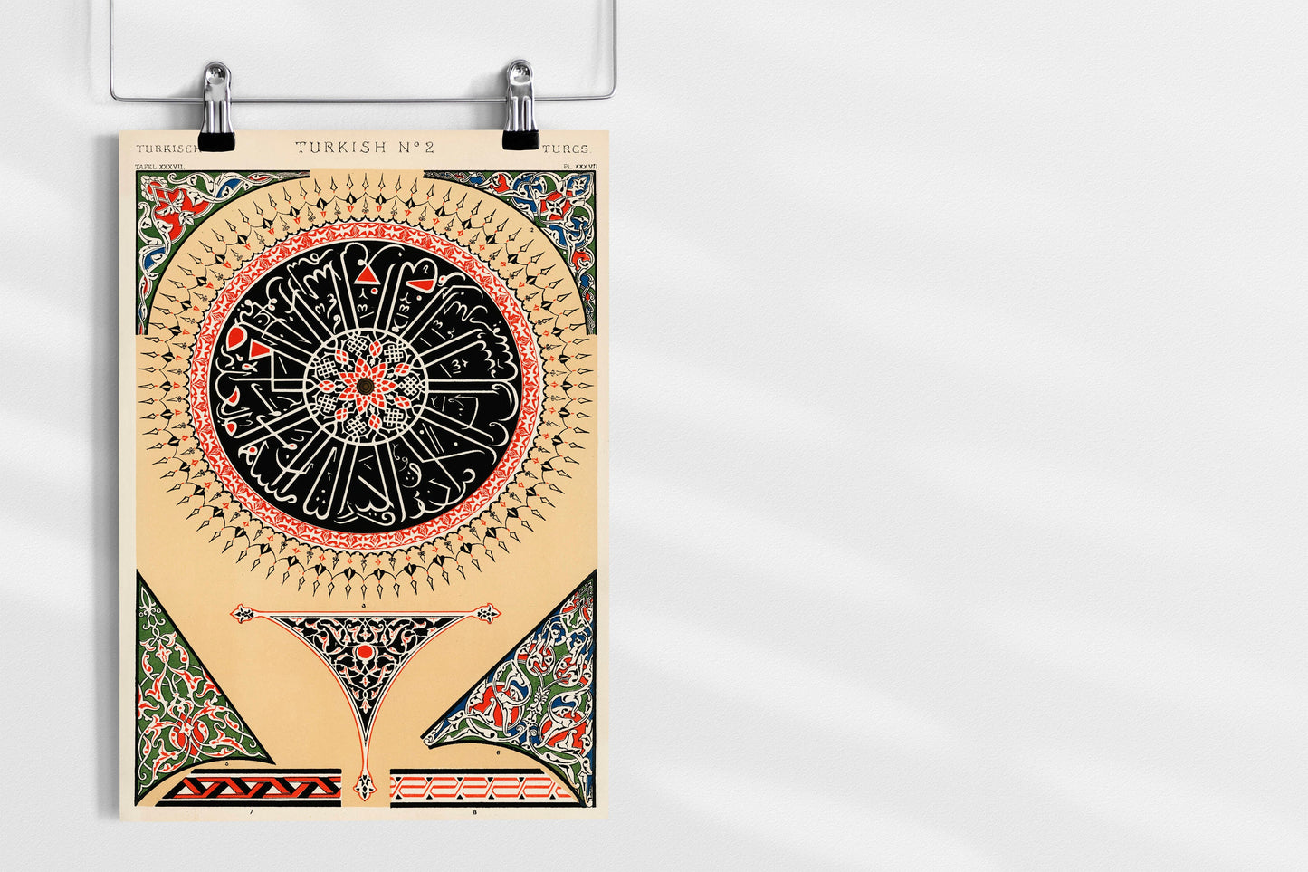 Abstract Persian Patterns Illustration by Owen Jones Poster Print Wall Hanging Decor A4 A3 A2