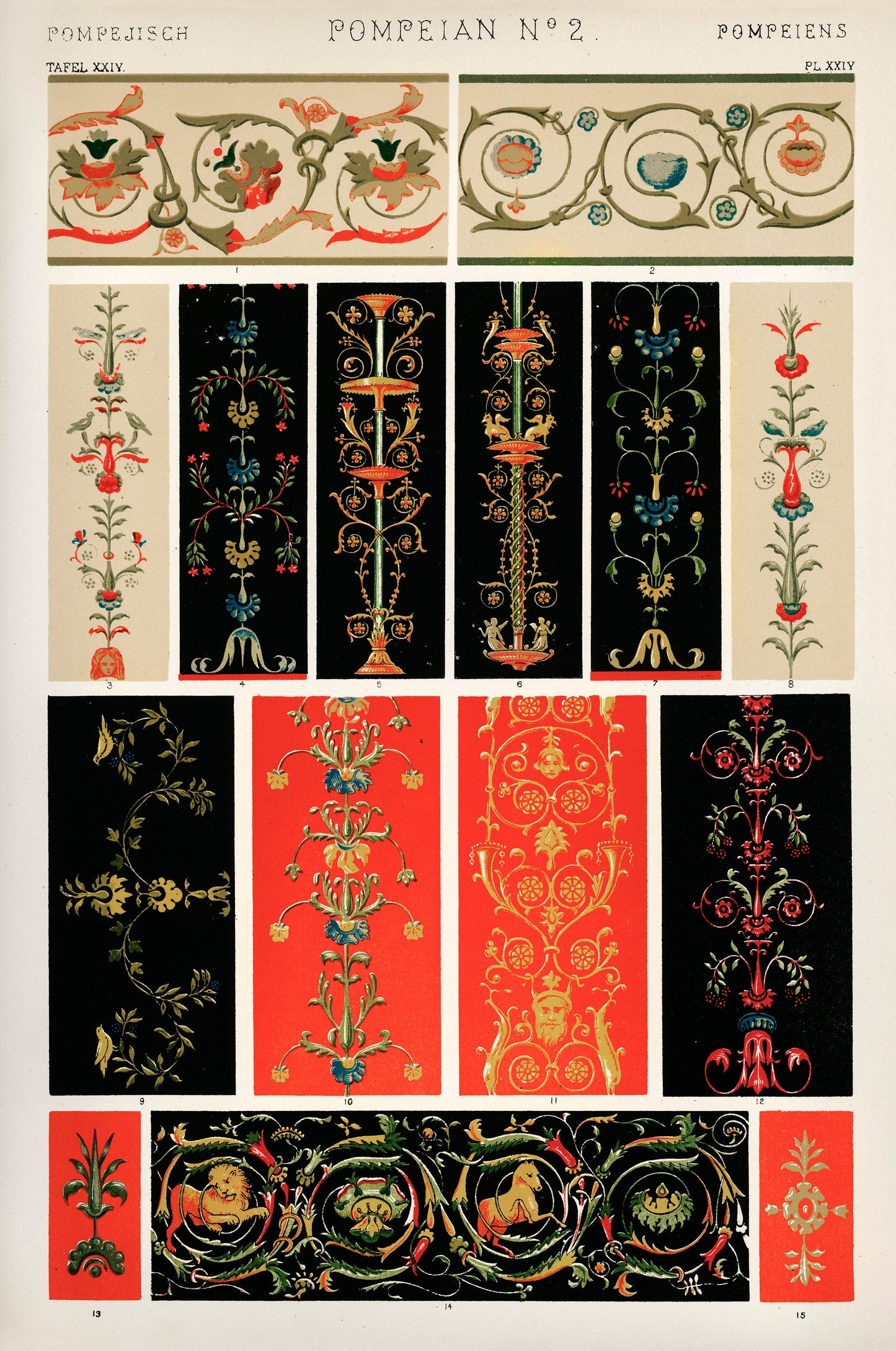 Abstract Patterns Illustration by Owen Jones Poster Print Wall Hanging Decor A4 A3 A2