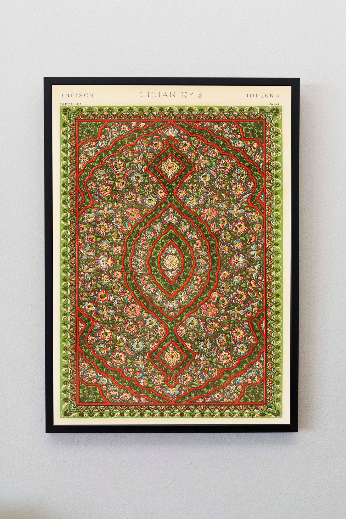 Indian Style Abstract Patterns Illustration by Owen Jones Poster Print Wall Hanging Decor A4 A3 A2