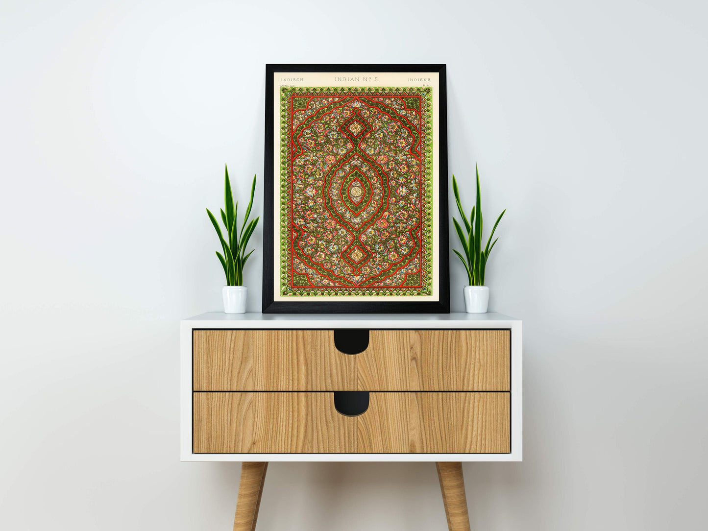 Indian Style Abstract Patterns Illustration by Owen Jones Poster Print Wall Hanging Decor A4 A3 A2
