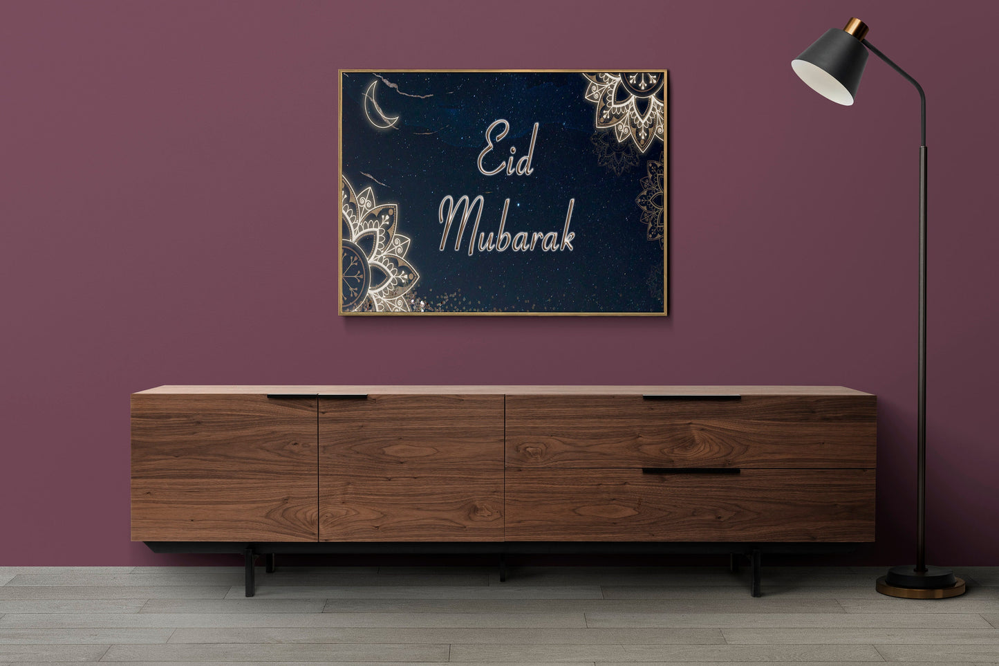 Islamic Art Eid Mubarak Poster Print Wall Hanging Decor A4 A3 A2