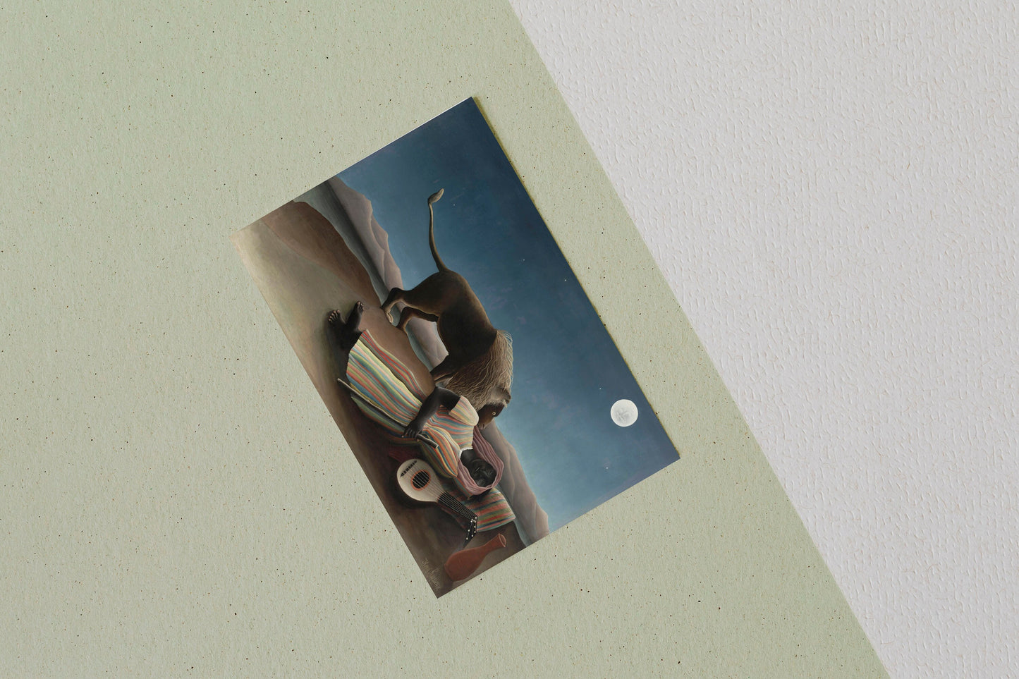 The Sleeping Gypsy by Henri Rousseau Poster Illustration Print Wall Hanging Decor A4 A3 A2
