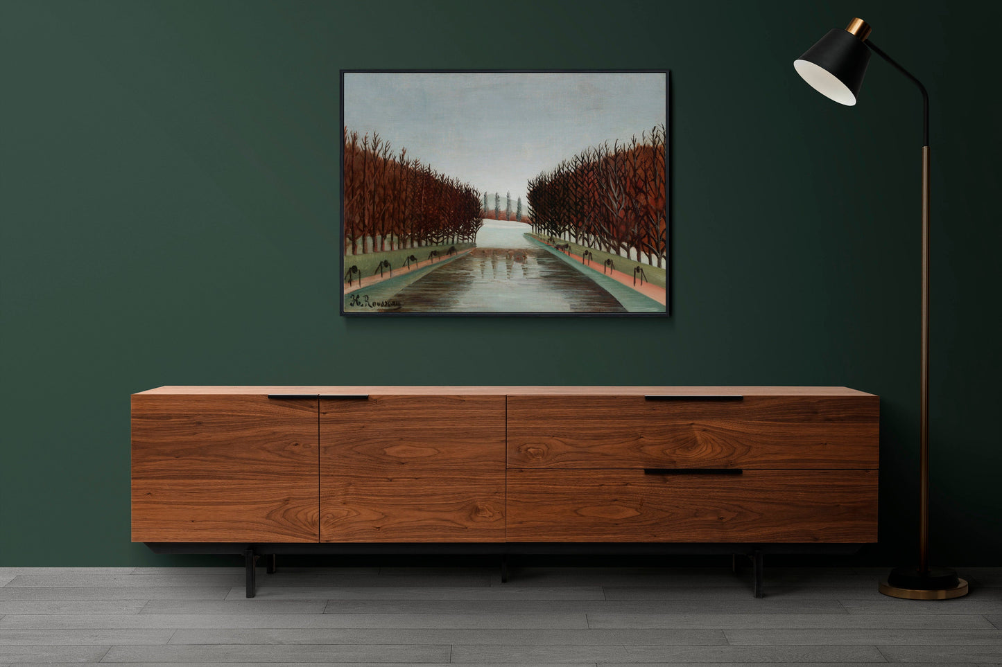 Le canal by Henri Rousseau Poster Illustration Print Wall Hanging Decor A4 A3 A2