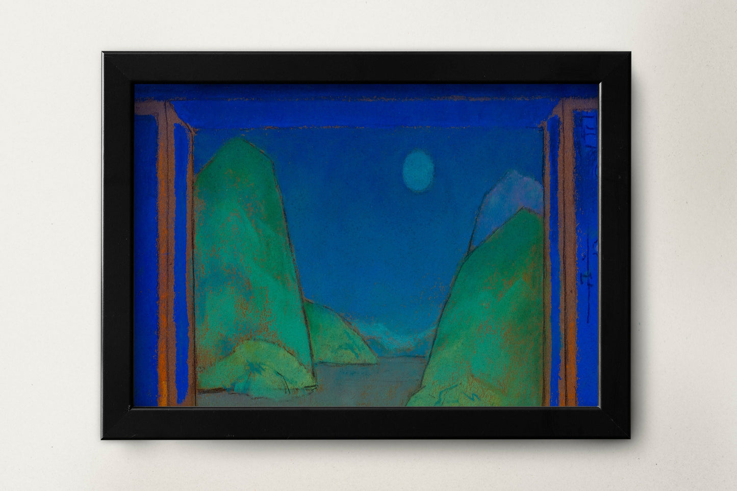 Sea shore by William Penhallow Henderson Painting Poster Illustration Print Wall Hanging Decor A4 A3 A2