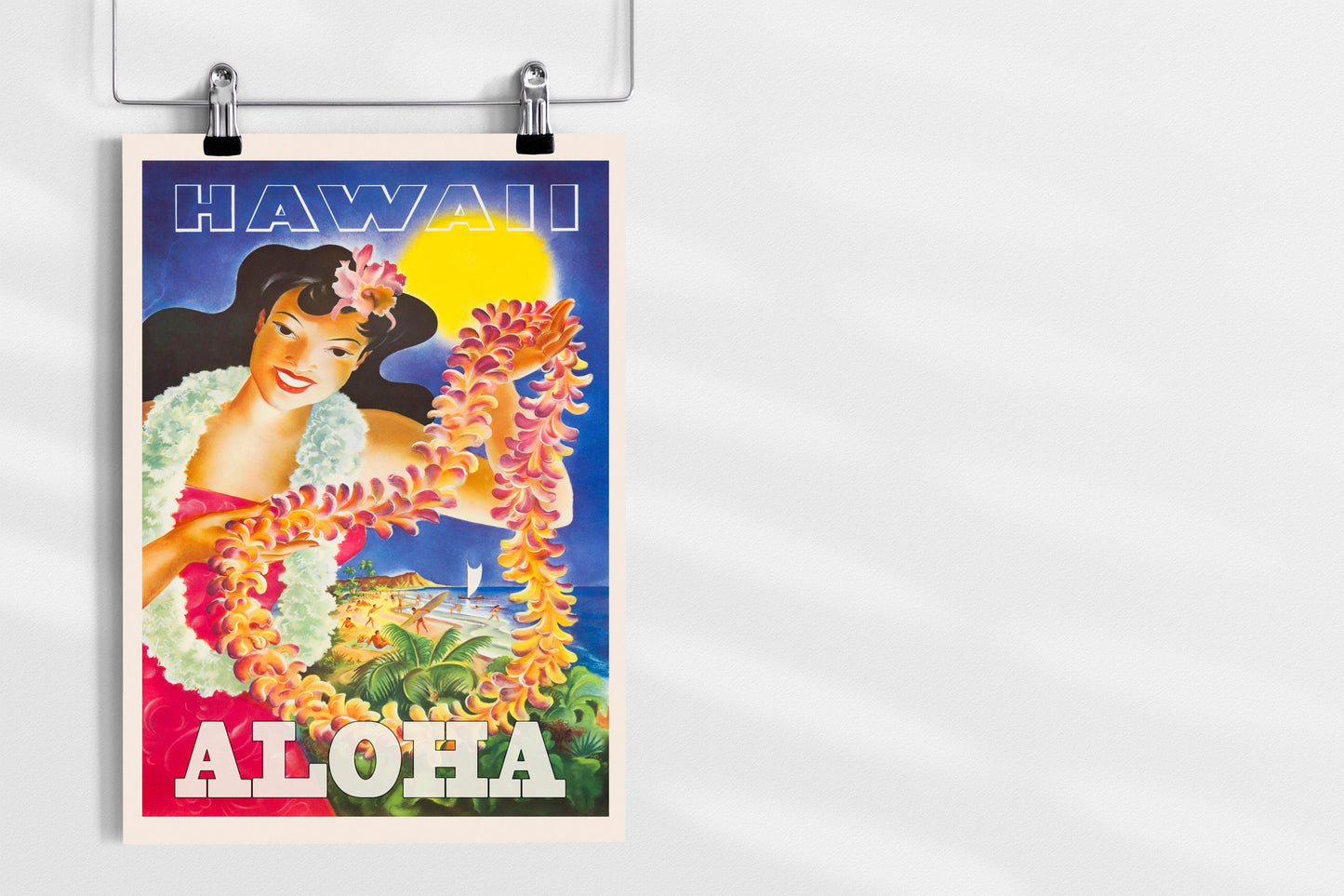 Retro Hawaii Travel Poster, Hawaii Travel Print, Hawaii Poster, Hawaii Print, Visit Hawaii Poster Print wall Hanging Decor A4 A3 A2