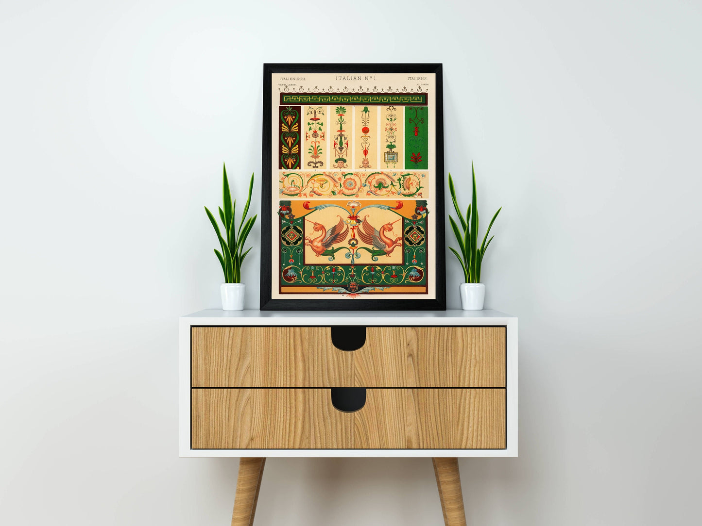 Italian Abstract Patterns Illustration by Owen Jones Poster Print Wall Hanging Decor A4 A3 A2