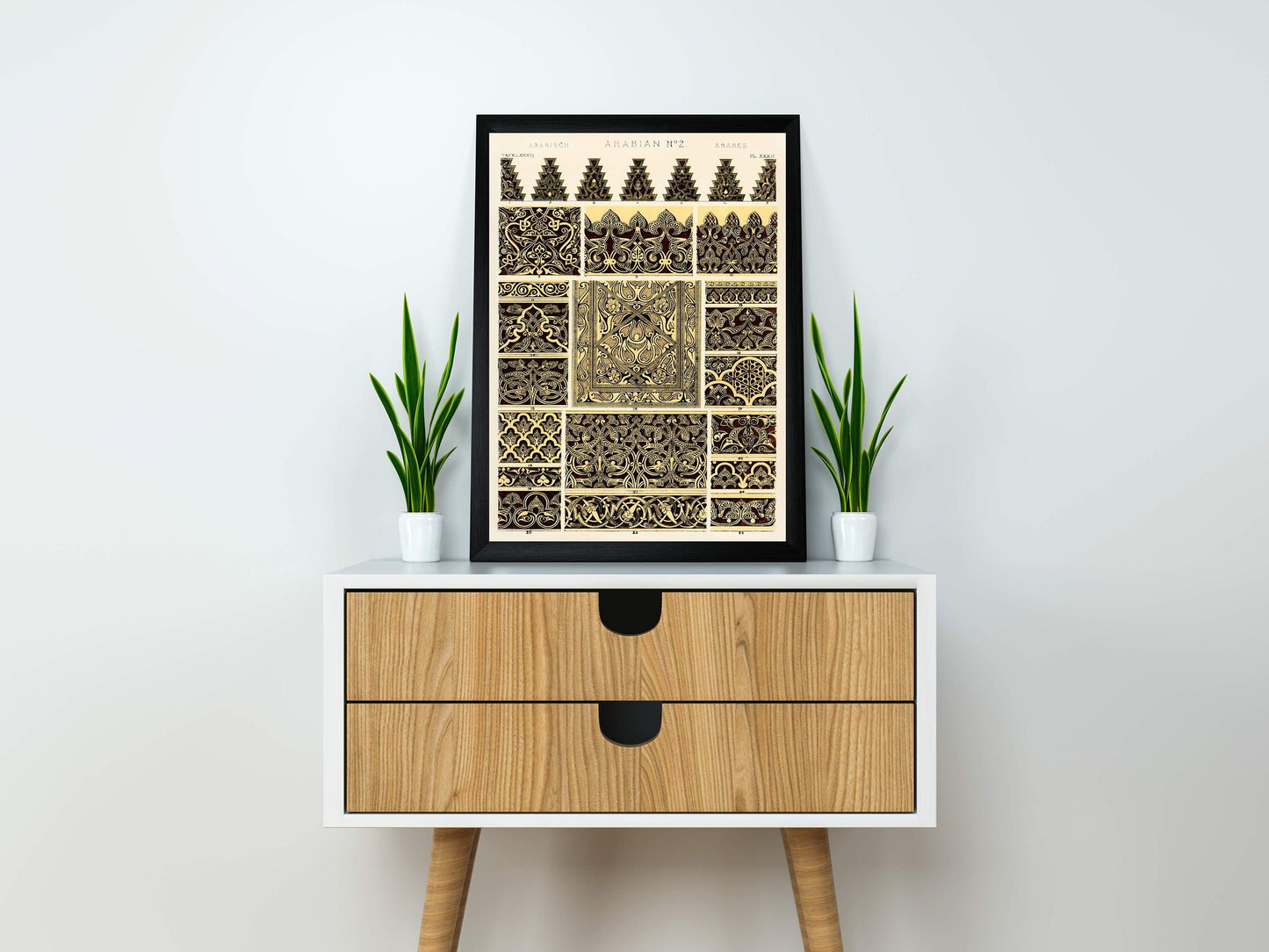 Arabian Style Abstract Patterns Illustration by Owen Jones Poster Print Wall Hanging Decor A4 A3 A2