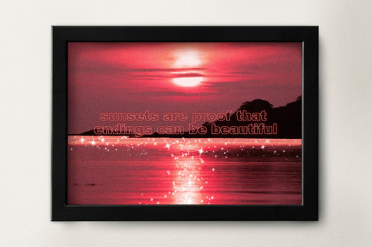 Inspirational wall art | Sunset quote wall art | Beautiful Sunset Wall Art | inspirational quote prints | Inspirational Quote Wall Art Print
