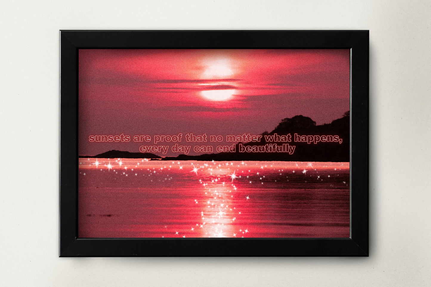 Inspirational Poster | Sunset quote Poster | Beautiful Sunset Poster | inspirational quote prints | Inspirational Quote Wall Art Print