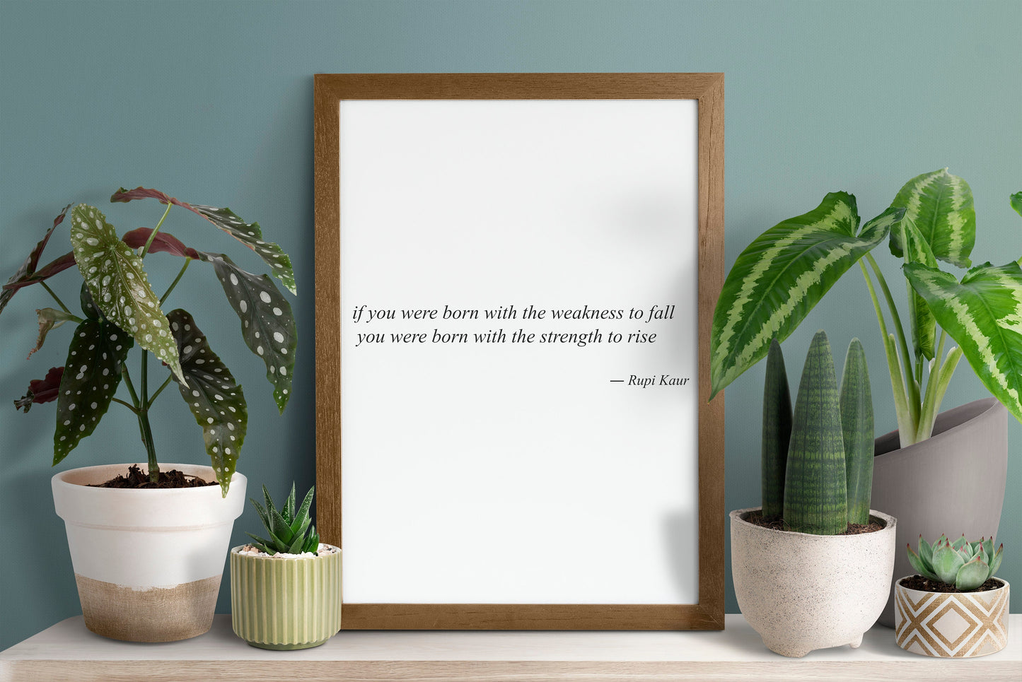 Rupi Kaur Quote Print | Rupi Kaur Poem Print | Rupi Kaur Wall Art | Author Quote Wall Decor | Motivational wall art | Inspirational wall art