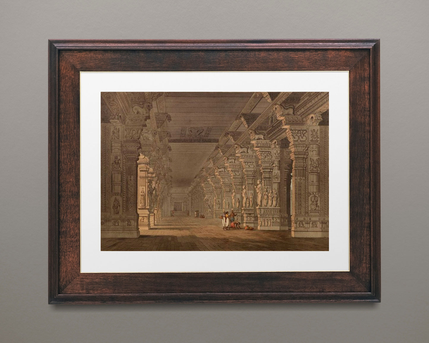 Minakshi temple at Madurai | Indian Architecture Print | Oriental Scenery India Artwork | Landscape Wall Art | Temple Art | Indian Wall Art