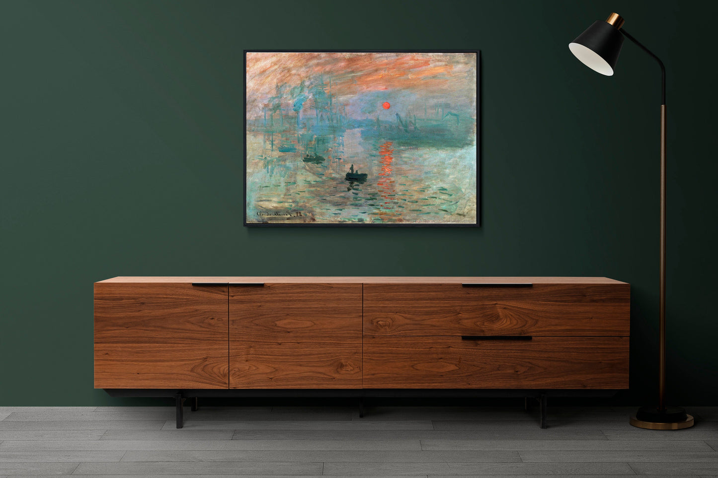 Claude Monet's Sunrise Print | Famous Painting Print | Claude Monet Wall Art | Sunrise Wall Art | Impression Wall Art | Impressionist Art