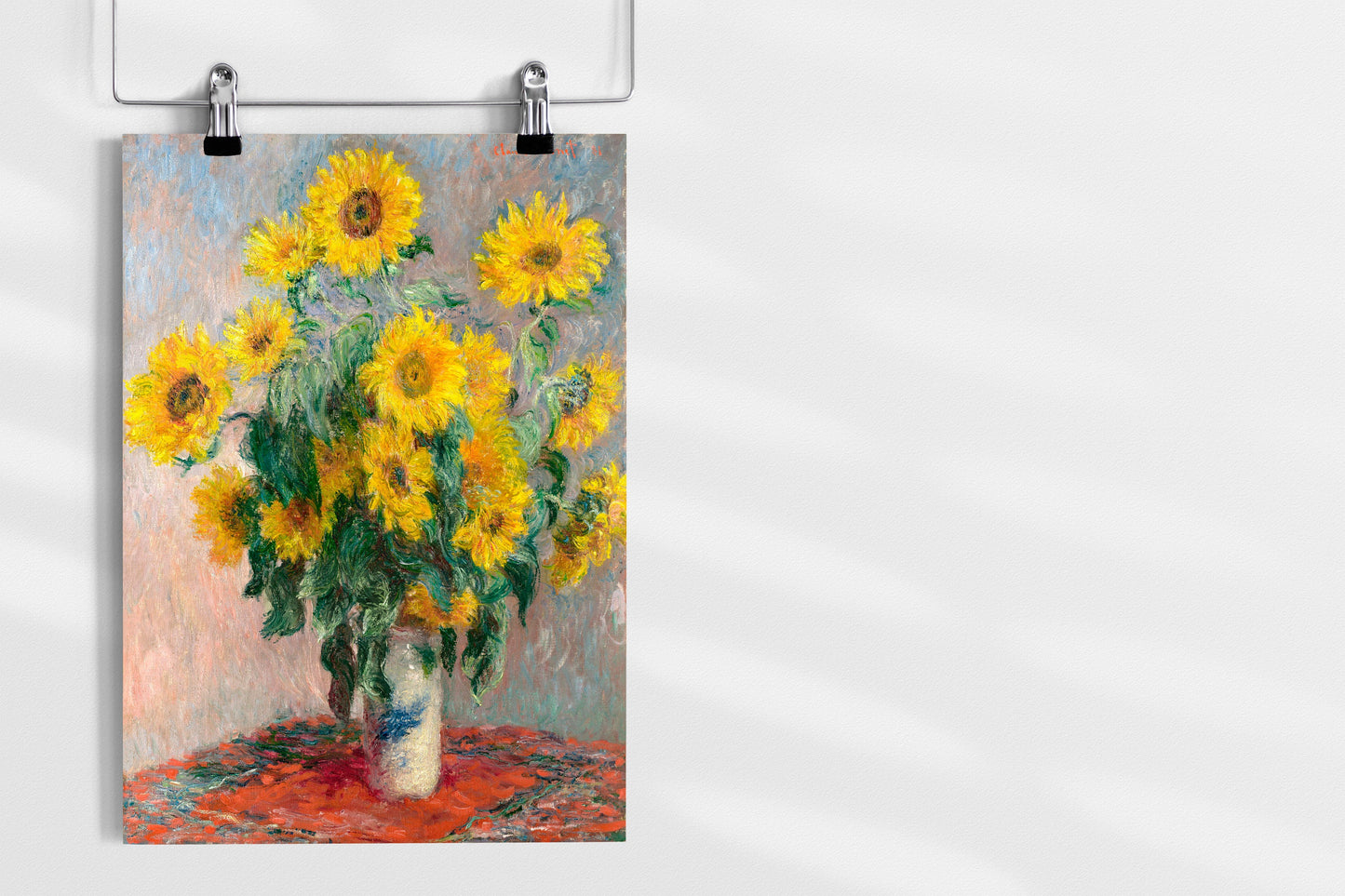 Bouquet of Sunflowers (1881) by Claude Monet Print | Monet Wall Art | Claude Monet Print | Monet Painting Prints | Flowers Bouquet Wall Art