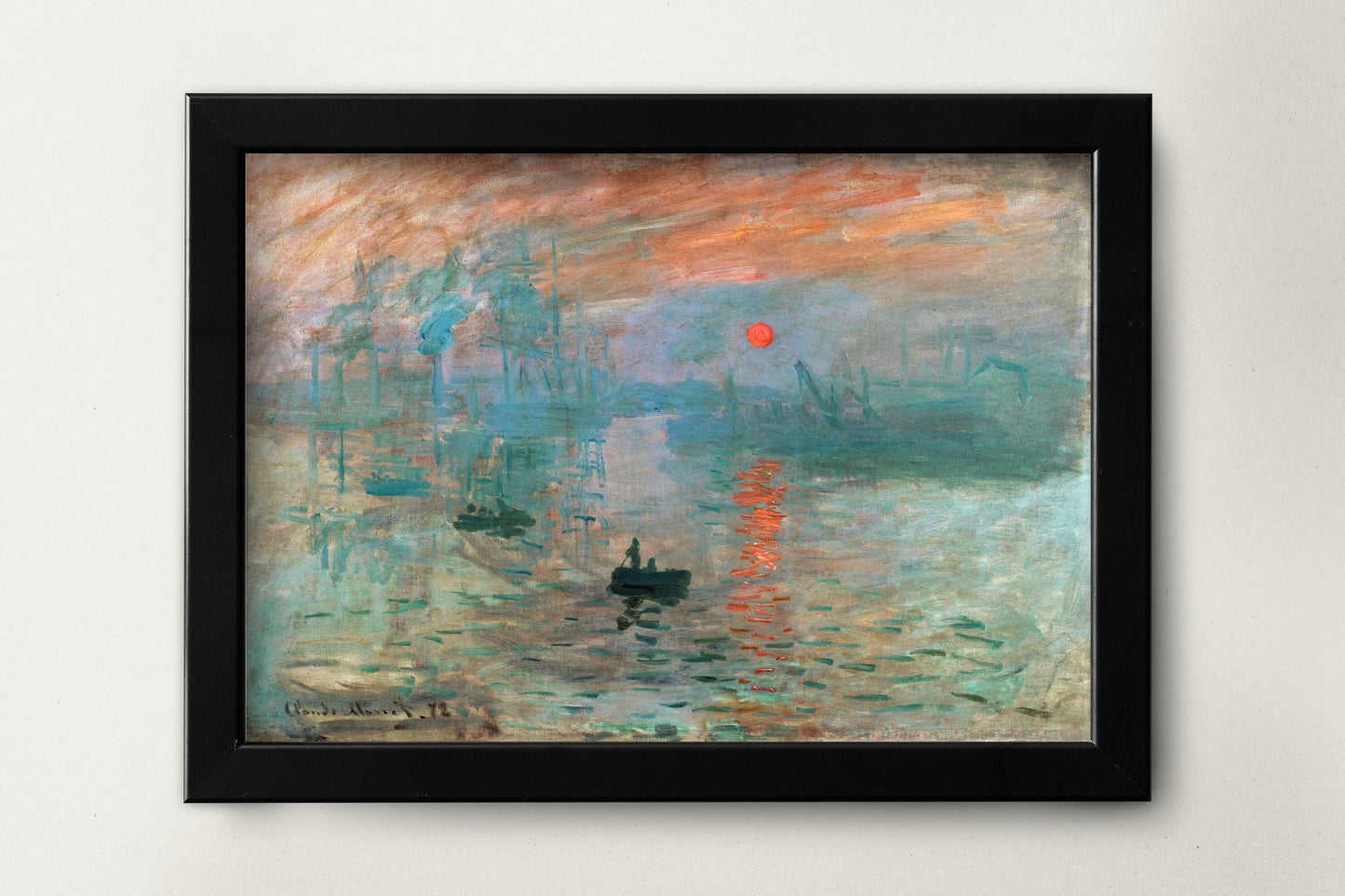 Claude Monet's Sunrise Print | Famous Painting Print | Claude Monet Wall Art | Sunrise Wall Art | Impression Wall Art | Impressionist Art