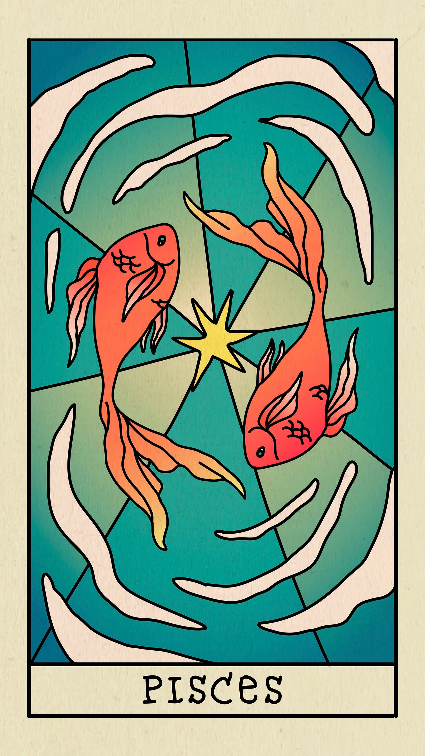 Pisces Astrology Gift | Pisces Zodiac Wall Art | Pisces Horoscope Poster | Pisces Star Sign Gift | Pisces Poster | Aesthetic Astrology Decor