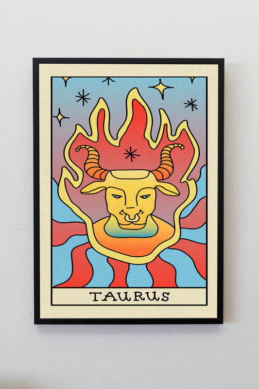 Taurus Astrology Gift | Taurus Star Sign Gift | Taurus Horoscope prints | Taurus Zodiac Sign Poster | Aesthetic Astrology Decor | Taurus Art
