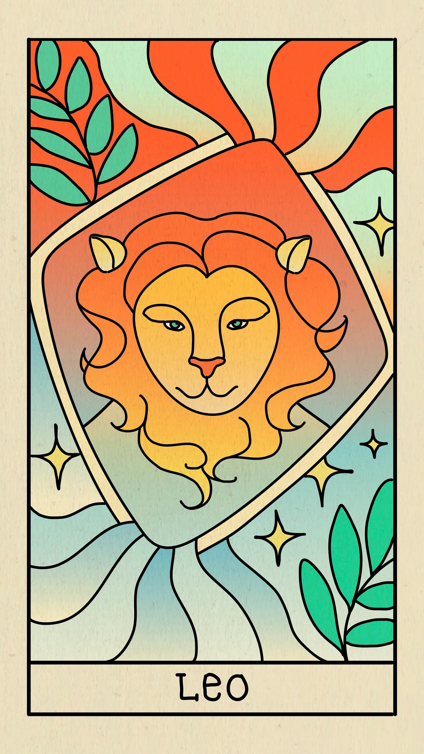 Leo Astrology Gift | Leo Star Sign Gift | Leo Horoscope Prints | Leo Zodiac Sign Poster | Astrology Lover Gift | Spiritual Wall Art
