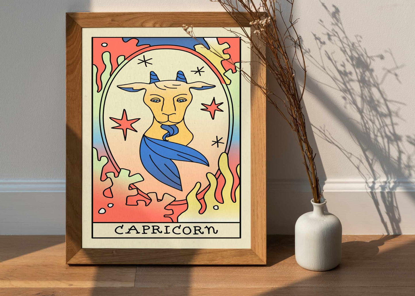 Capricorn Astrology Gifts | Capricorn Zodiac Sign Poster | Capricorn Horoscope Prints | Capricorn Poster | Astrology Poster Capricorn