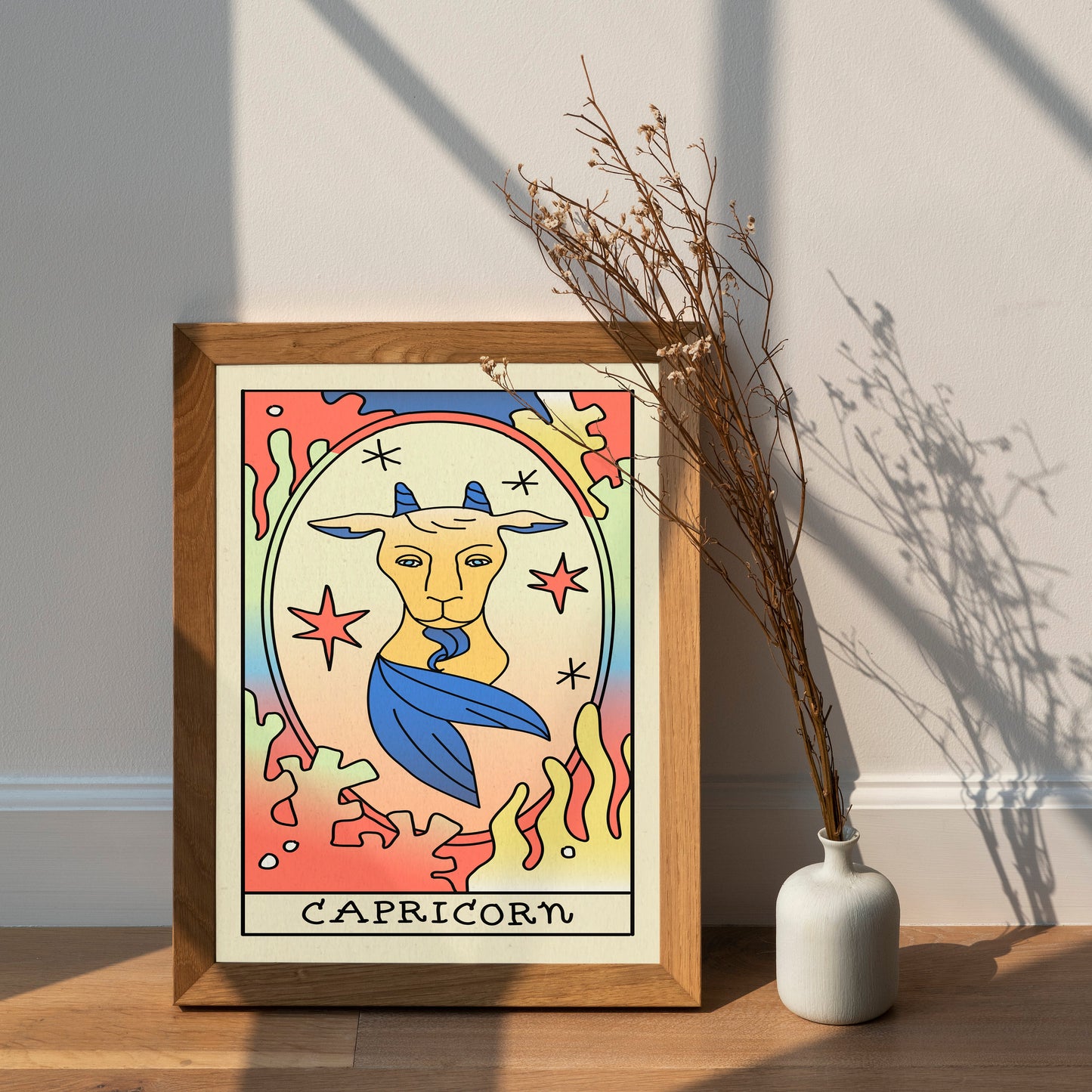 Capricorn Astrology Gifts | Capricorn Zodiac Sign Poster | Capricorn Horoscope Prints | Capricorn Poster | Astrology Poster Capricorn
