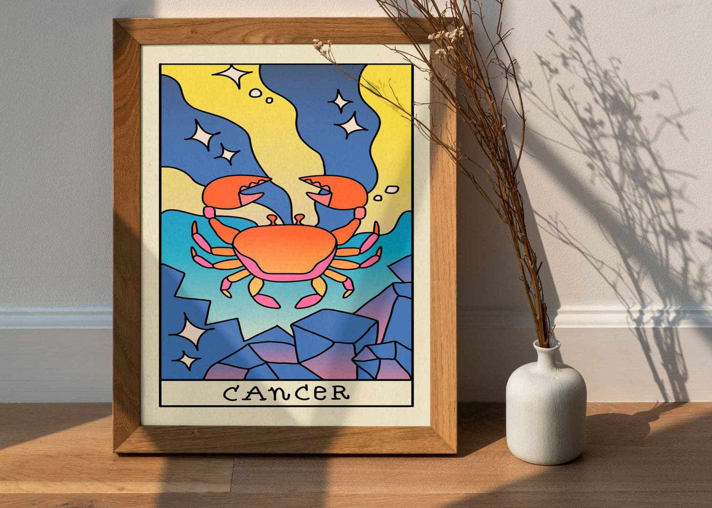 Cancer Astrology Gift | Cancer Star Sign Gift | Cancer Zodiac Sign Prints | Cancer Horoscope Poster | Astrology Lover Gift | Cancer Poster