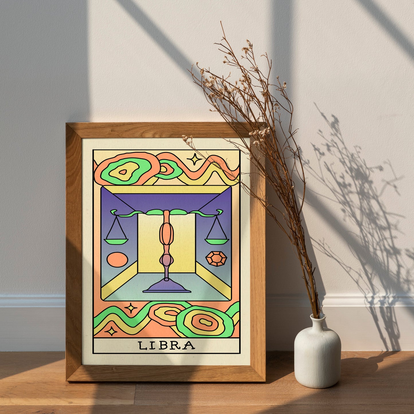 Libra Astrology Gift | Libra Star Sign Gift | Libra Horoscope posters | Libra Zodiac Sign Prints | Astrology Lover Gift | Spiritual Wall Art