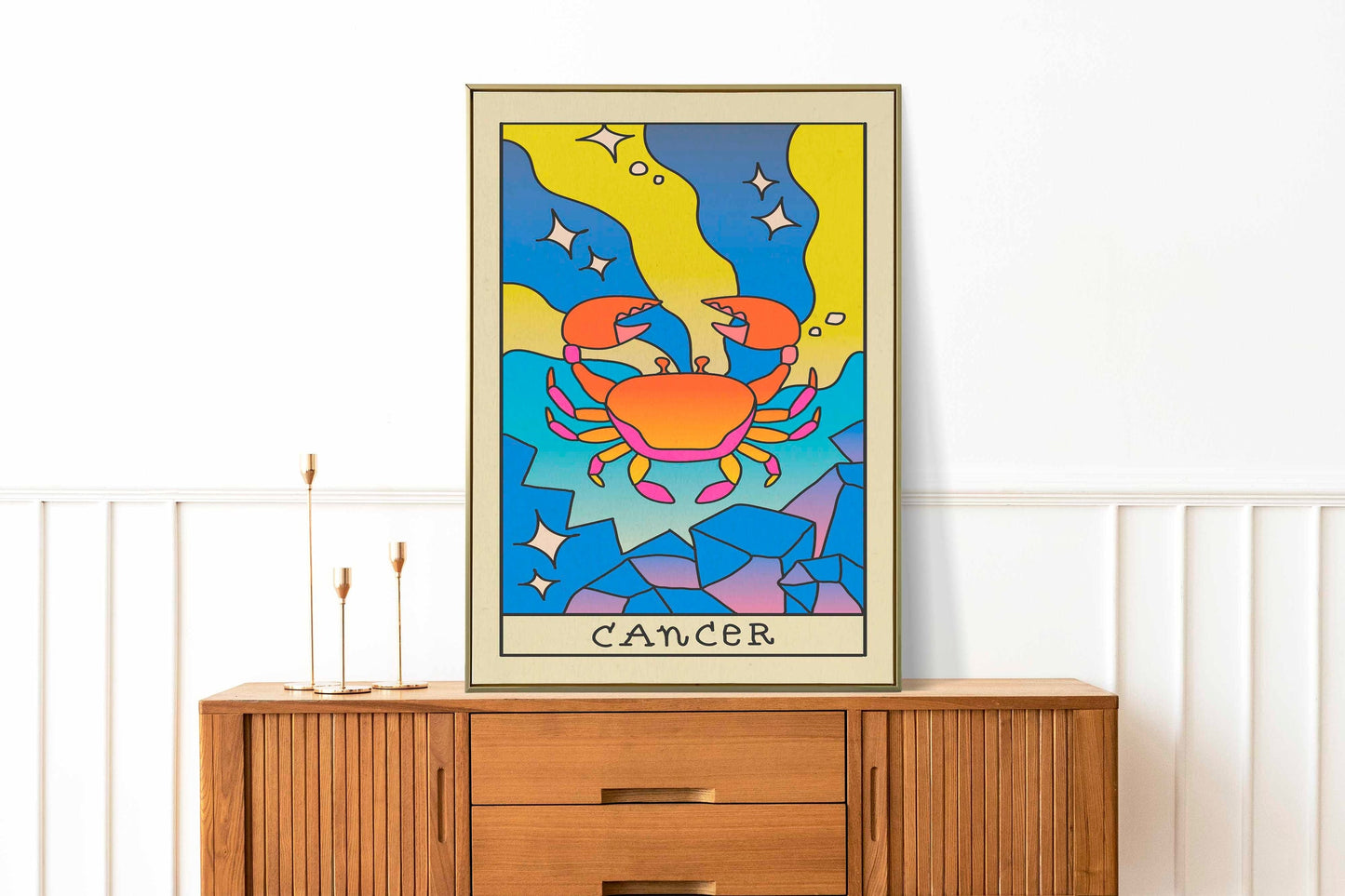 Cancer Astrology Gift | Cancer Star Sign Gift | Cancer Zodiac Sign Prints | Cancer Horoscope Poster | Astrology Lover Gift | Cancer Poster