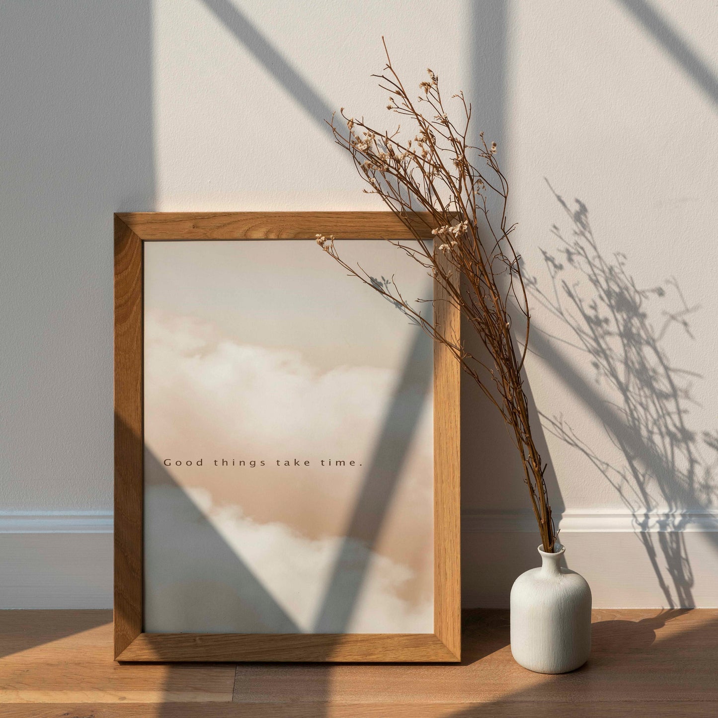 Good things take time Quote Poster | Motivational Prints | Inspirational Quotes | Positive Quote Wall Art | Aesthetic Bedroom Decor