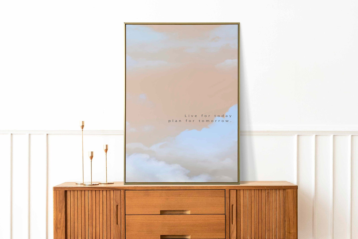 Live for today plan for tomorrow Quote Print | Inspirational Quotes | Motivational Prints | Manifestation Print | Aesthetic Room Decor