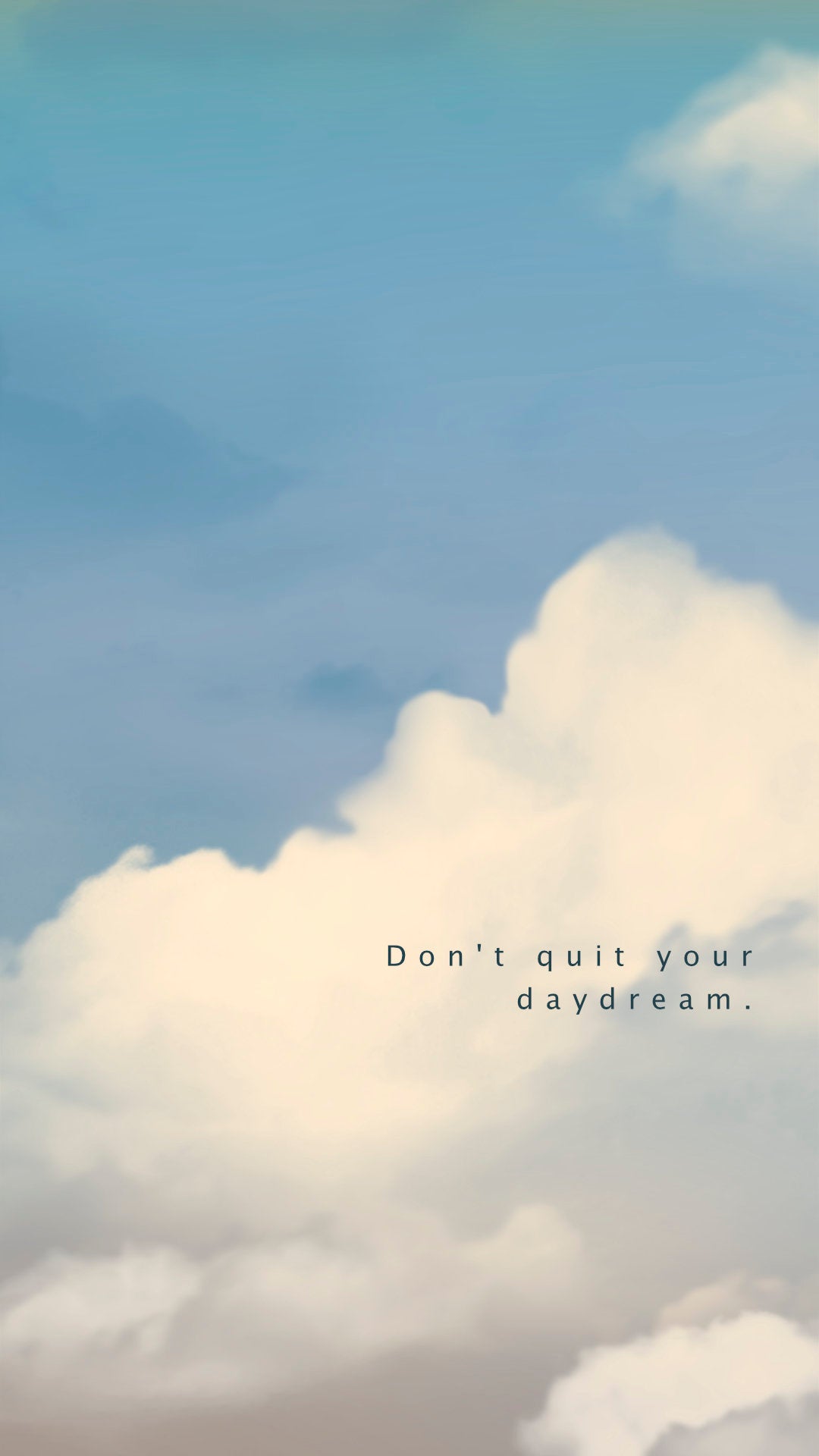Don't quit your daydream Quote Poster | Motivational Prints | Inspirational Quotes | Manifestation Print | Positive Quote Prints | Quote art