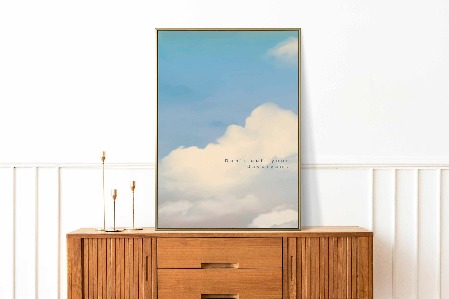 Don't quit your daydream Quote Poster | Motivational Prints | Inspirational Quotes | Manifestation Print | Positive Quote Prints | Quote art