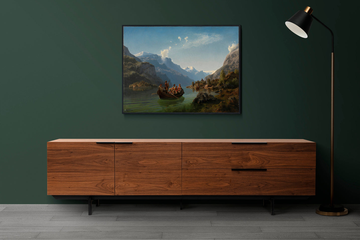 Nature Wall Art | Mountain Painting Print | Artwork for Living Room | Beautiful Wall Art | Scenic Print