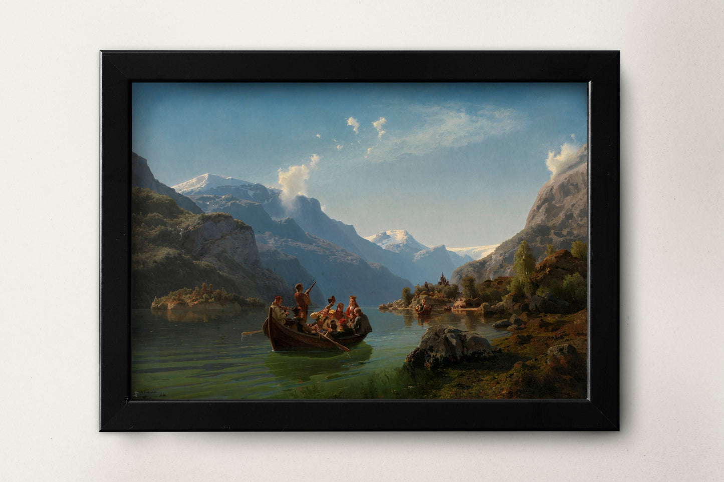 Nature Wall Art | Mountain Painting Print | Artwork for Living Room | Beautiful Wall Art | Scenic Print
